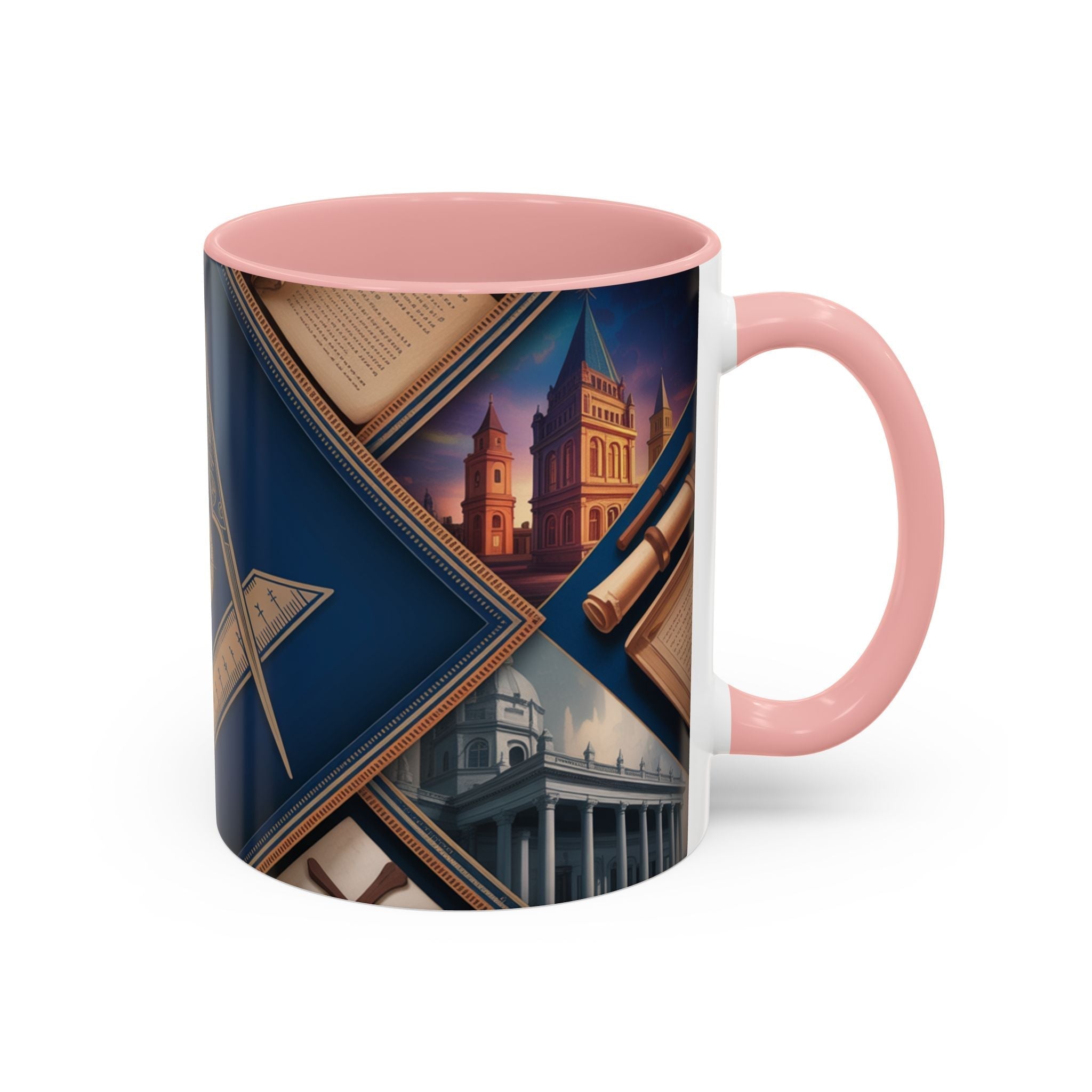 READY-TO-GO COLOURED RIM MASONIC MUG – 11oz - Riverside Regalia