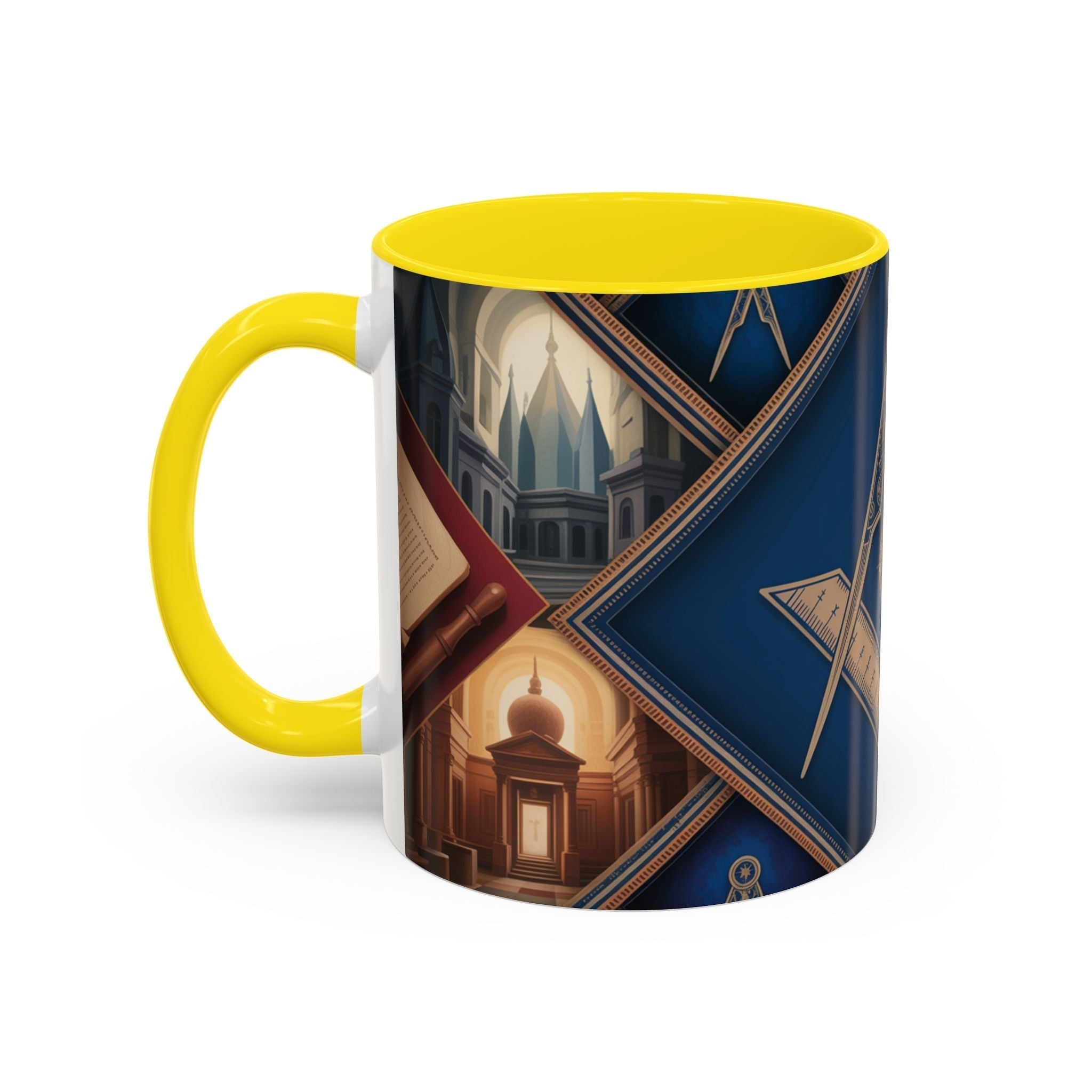 READY-TO-GO COLOURED RIM MASONIC MUG – 11oz - Riverside Regalia
