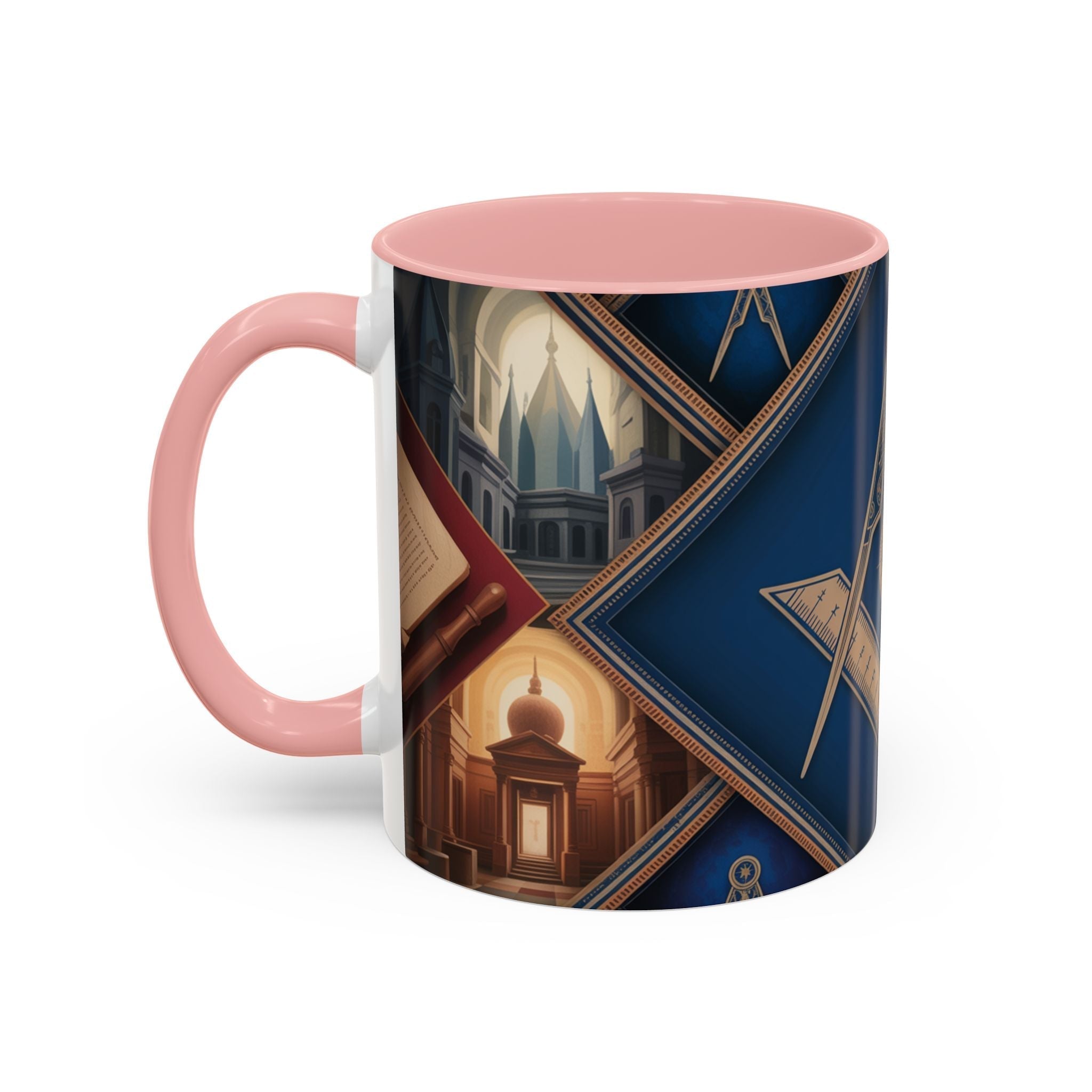 READY-TO-GO COLOURED RIM MASONIC MUG – 11oz - Riverside Regalia
