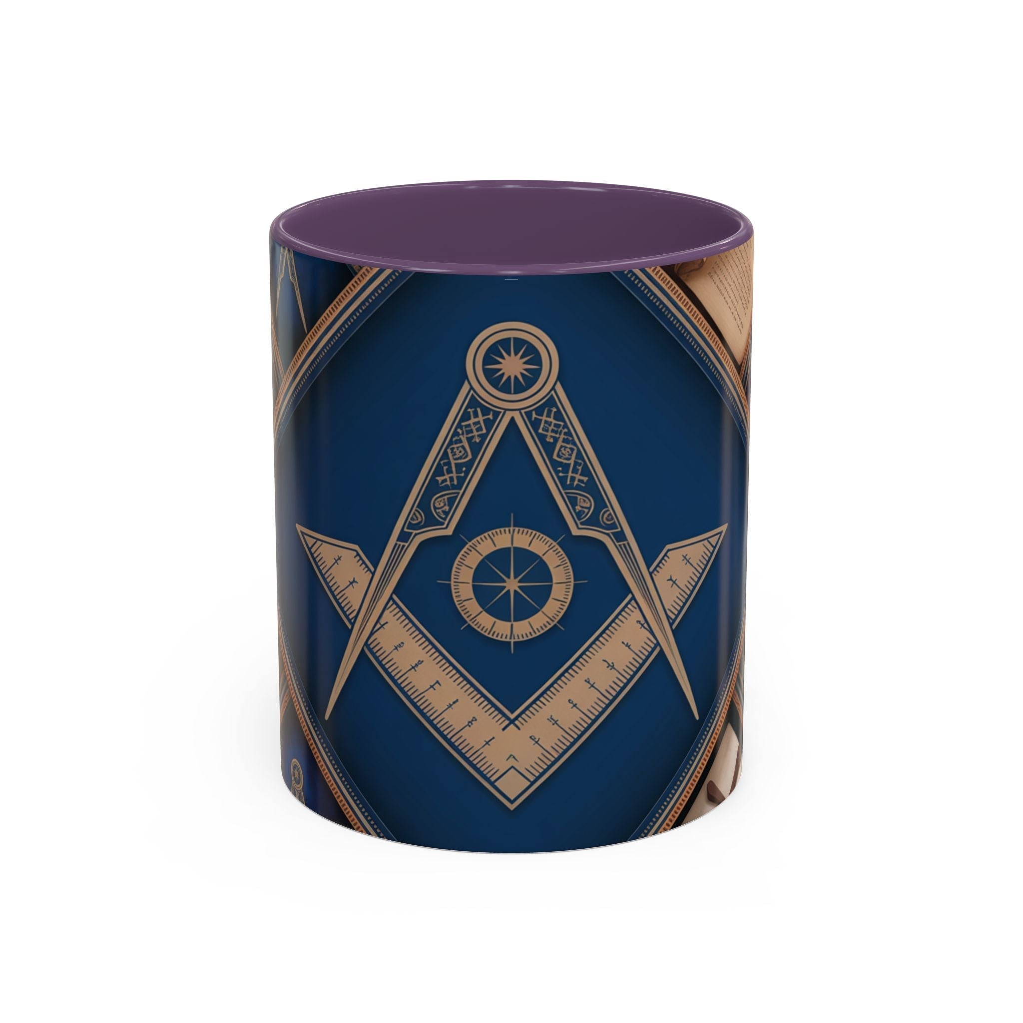 READY-TO-GO COLOURED RIM MASONIC MUG – 11oz - Riverside Regalia