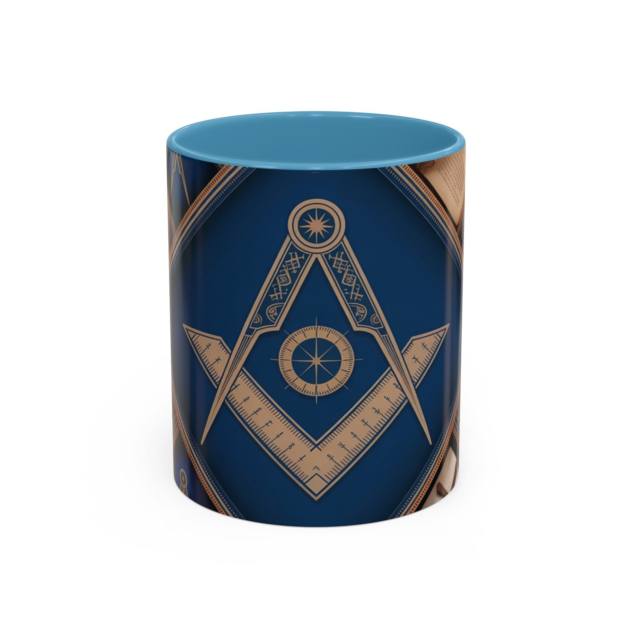 READY-TO-GO COLOURED RIM MASONIC MUG – 11oz - Riverside Regalia