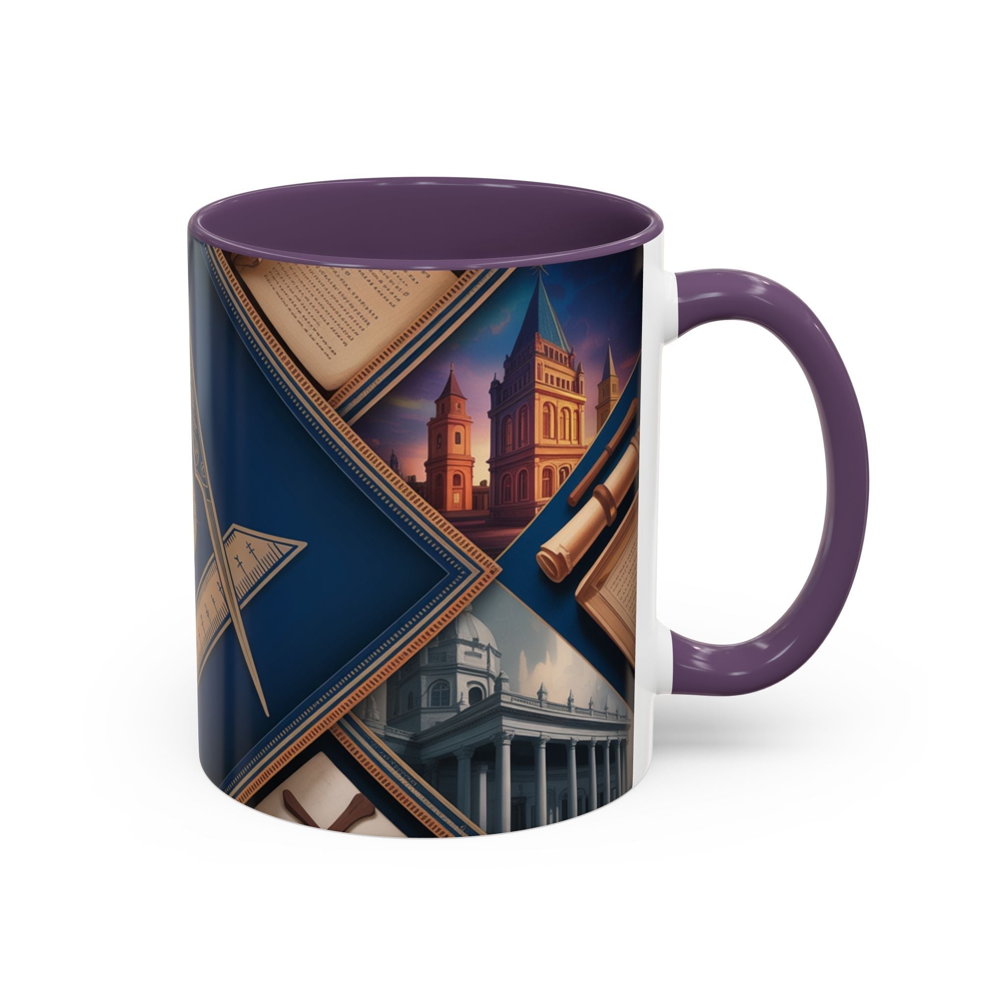 READY-TO-GO COLOURED RIM MASONIC MUG – 11oz - Riverside Regalia