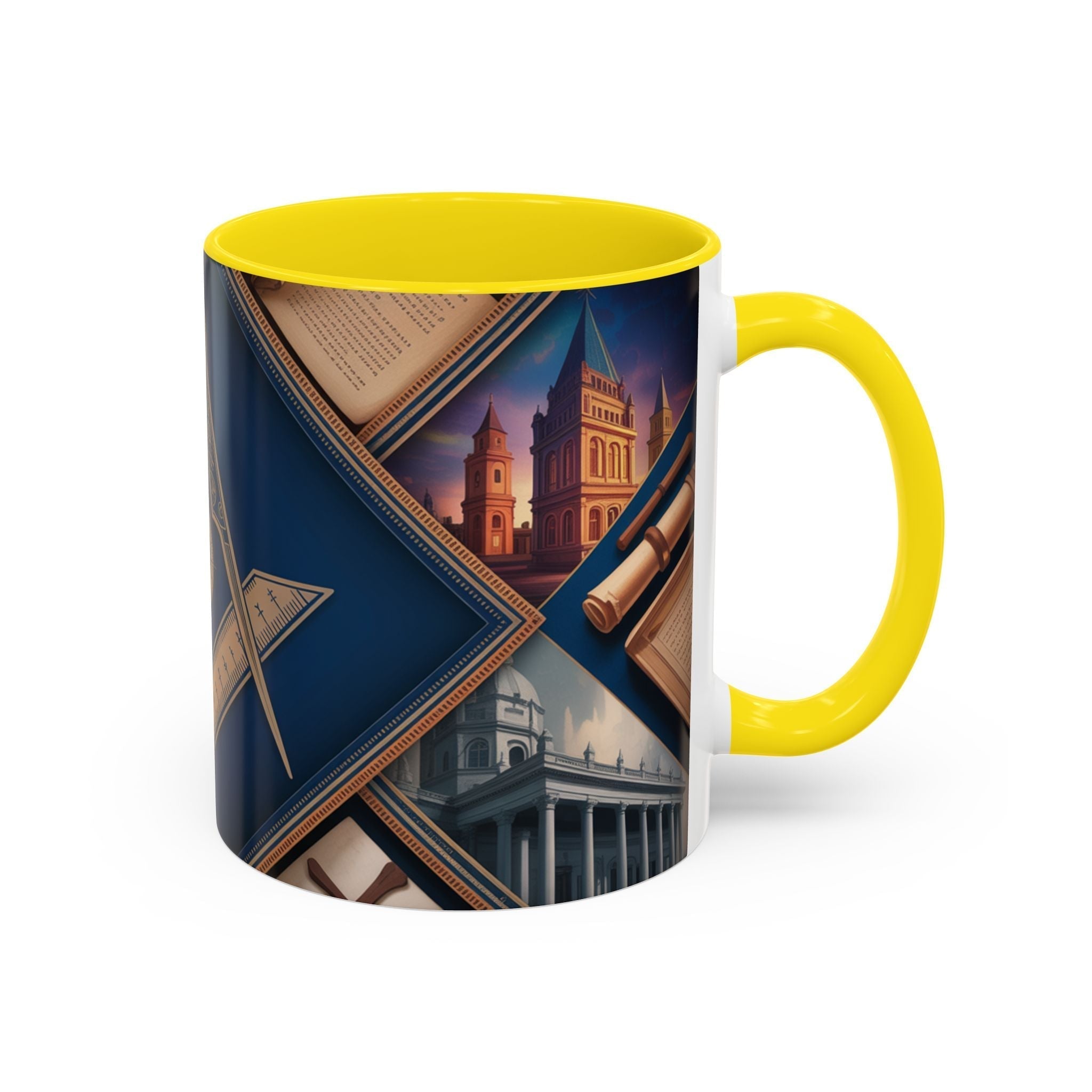 READY-TO-GO COLOURED RIM MASONIC MUG – 11oz - Riverside Regalia