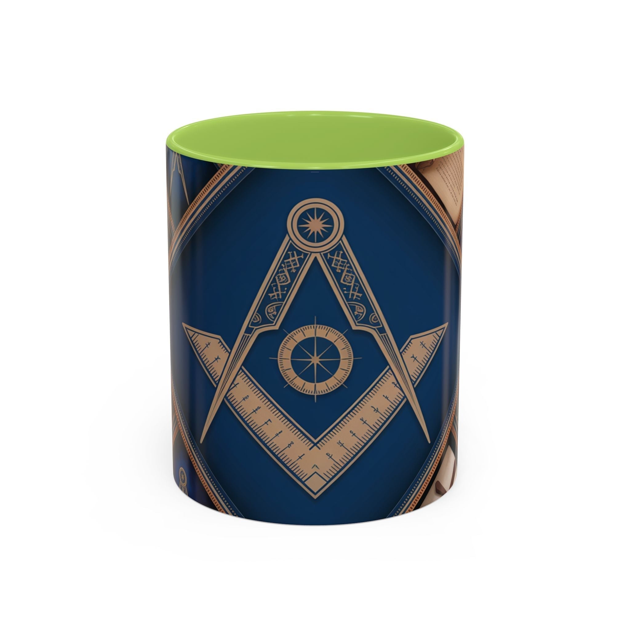 READY-TO-GO COLOURED RIM MASONIC MUG – 11oz - Riverside Regalia