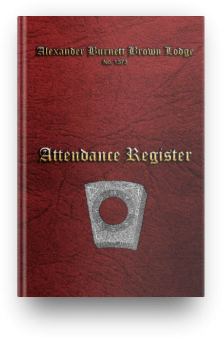 MASONIC ATTENDANCE BOOK - MARK MASON