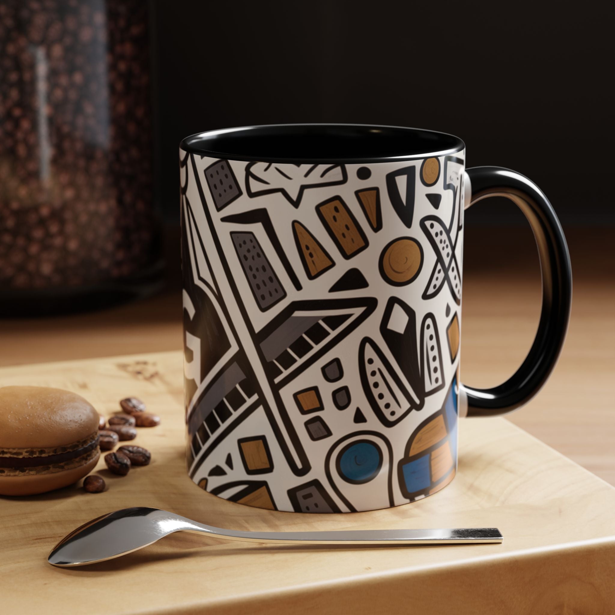 READY-TO-GO GEOMETRIC MASONIC MUG – 11oz - Riverside Regalia