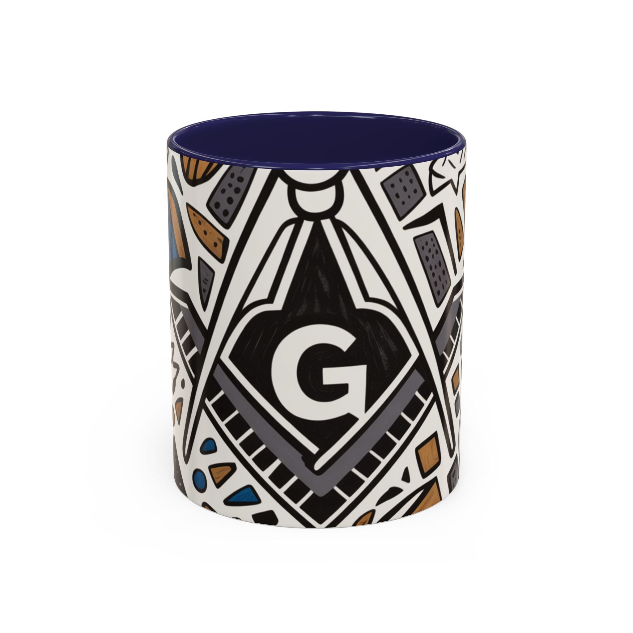 READY-TO-GO GEOMETRIC MASONIC MUG – 11oz