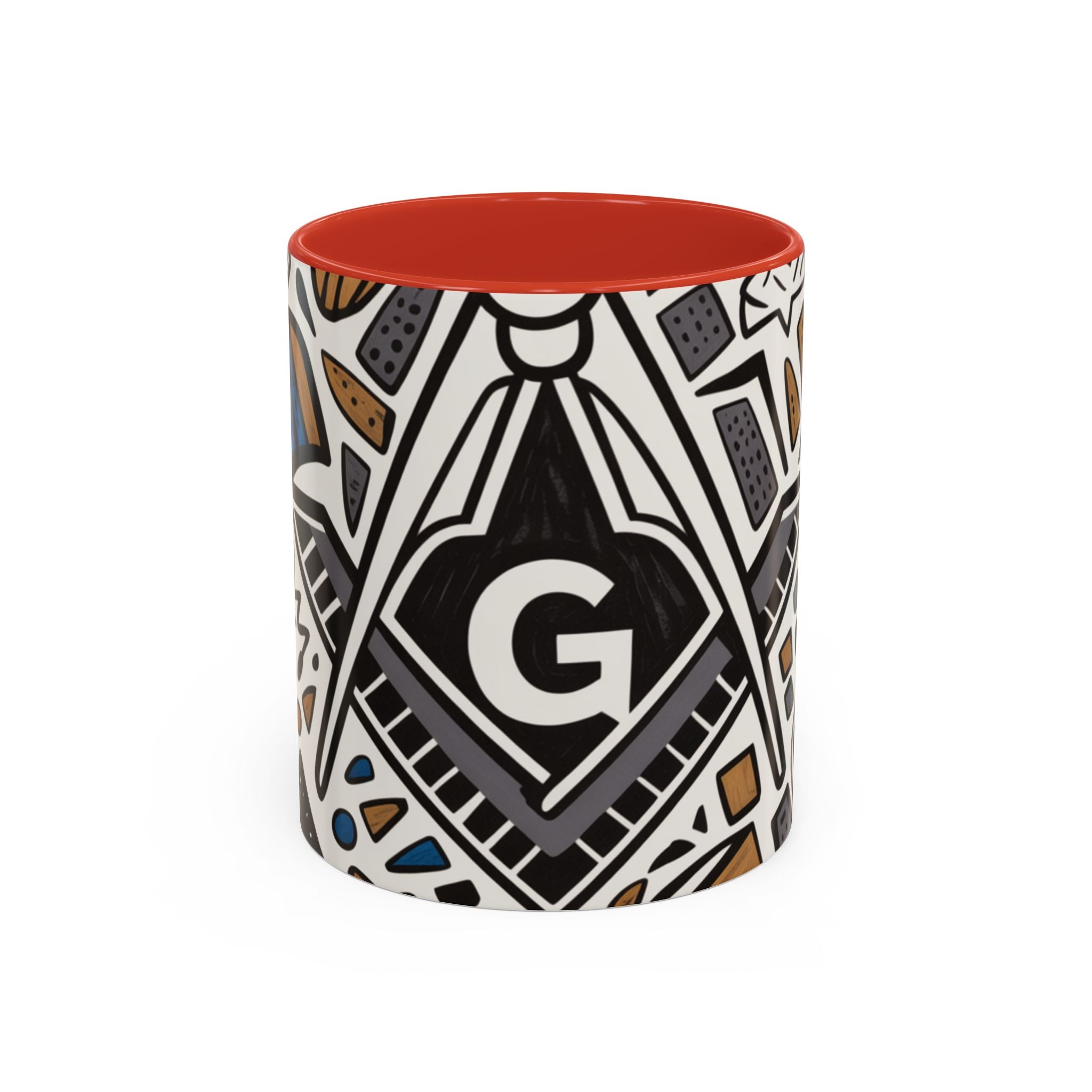 READY-TO-GO GEOMETRIC MASONIC MUG – 11oz - Riverside Regalia