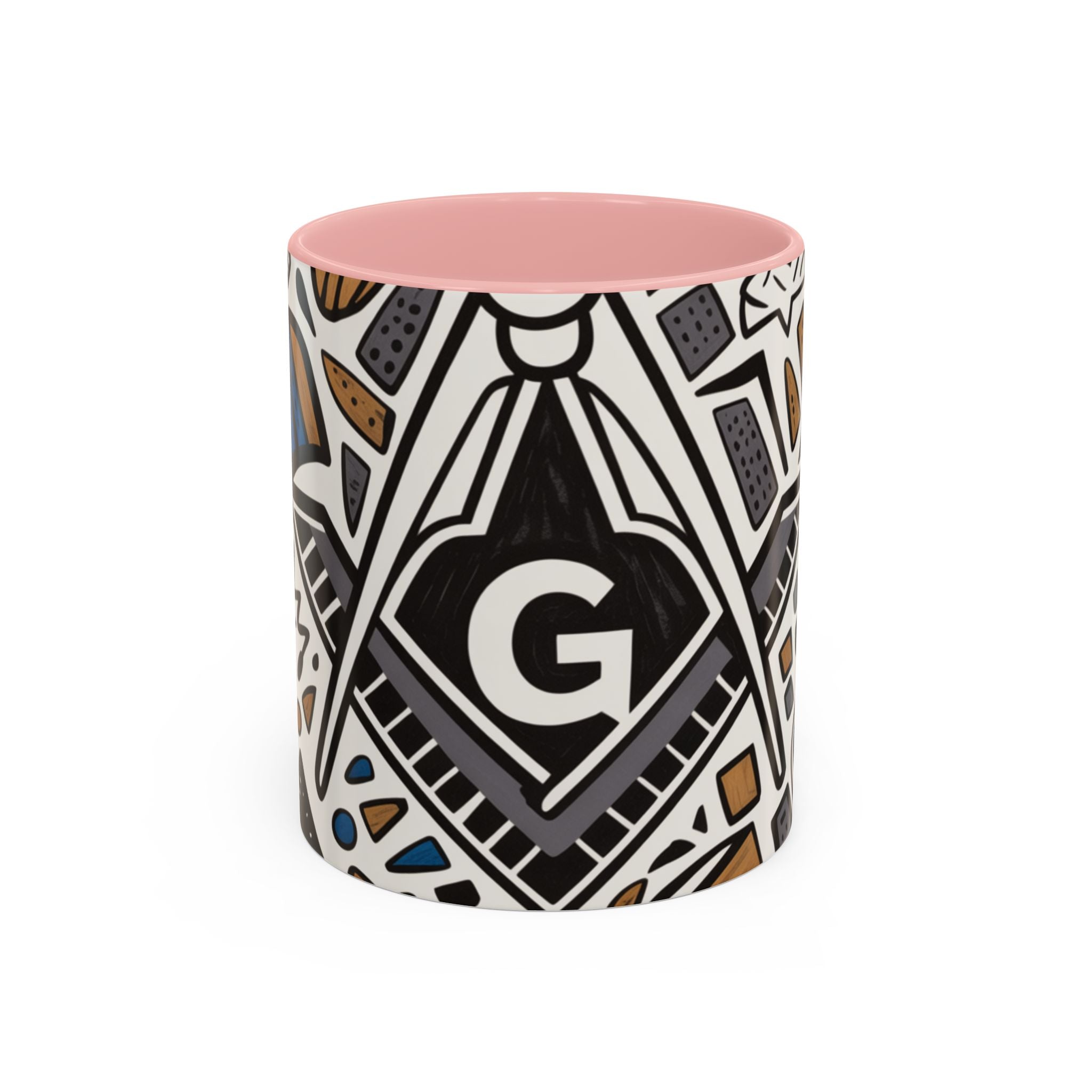 READY-TO-GO GEOMETRIC MASONIC MUG – 11oz - Riverside Regalia