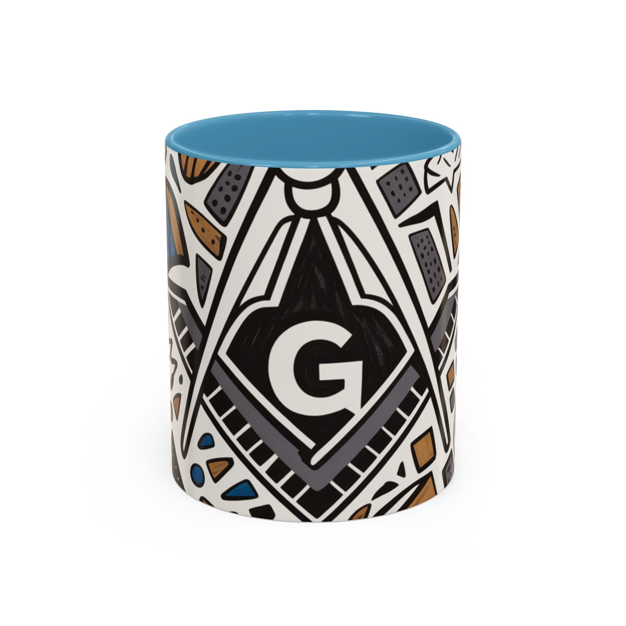 READY-TO-GO GEOMETRIC MASONIC MUG – 11oz - Riverside Regalia