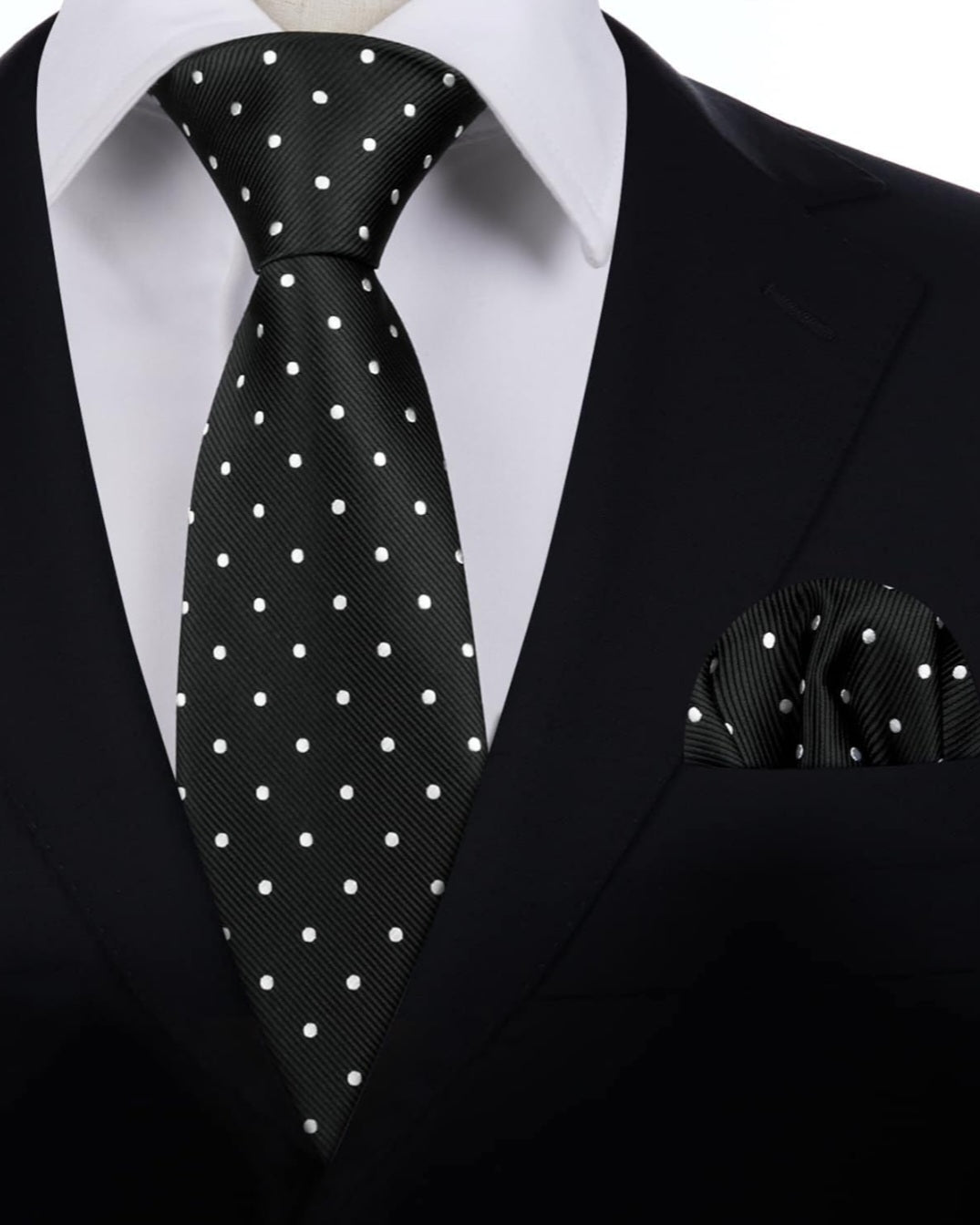 ROSE CROIX POLKA DOT NECK TIE & POCKET SQUARE - Riverside Regalia