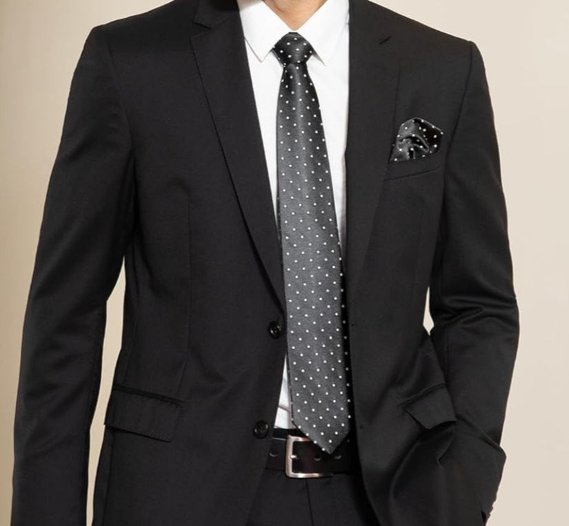 ROSE CROIX POLKA DOT NECK TIE & POCKET SQUARE - Riverside Regalia